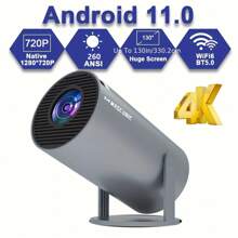 Magcubic Projector 4K Android 11 HY300 Pro Dual Wifi6 260ANSI Allwinner H713 BT5.0 1280*720P Cinema Outdoor Portable Projetor