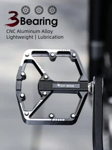 WEST BIKING 1 Pair WEST BIKING Bicycle Aluminum Alloy Bearings Lubricated Platform Pedals, Mountain Bike Riding Equipment