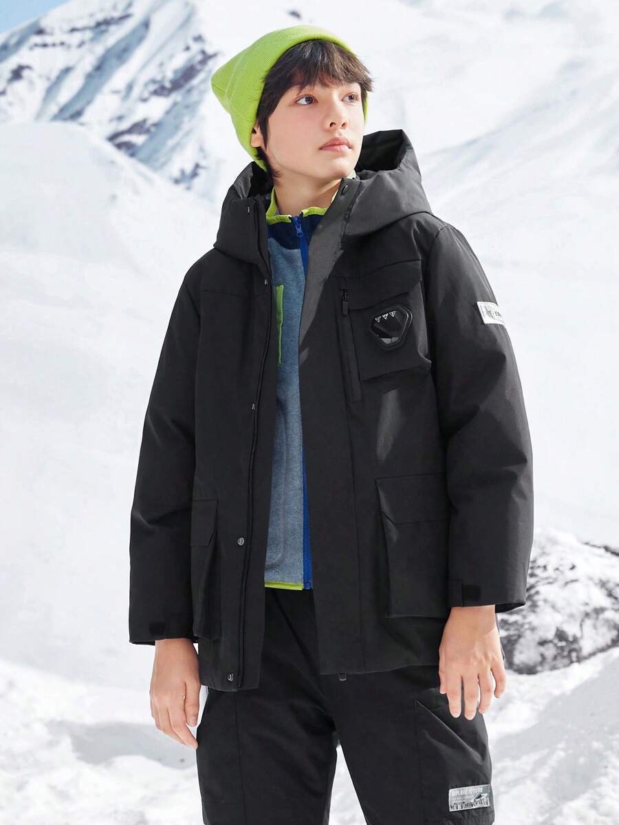 Balabala Boys' Long Down Coat New Fall/Winter Outerwear