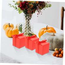 50/100/150 Pack Gift Boxes 2.1x2.1x2.1 Inch Candy Boxes Red Gift Boxes With Ribbons For Birthday Wedding Anniversary Christmas Halloween Party Supplies - 50 - 查看 4