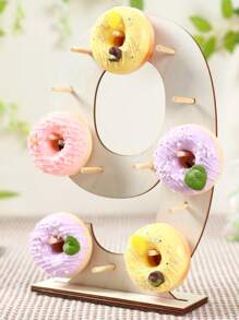 1pc Wooden Number 0-10 Donut Stand Column, Household Donut Rack, Party Donut Placement Stand, Birthday Party DIY Dessert Decor Prop, Paired With Age Numbers, Cake Stand Cake Decorations Cupcake Stand Cake Decor Cake Holder , Babe Shower Decor Home Decor Room Decor Wooden Food Tray, Wedding Decor Wedding Party Supplies Wedding Decorations Wedding Cake Stand, Christmas Decor, 2026 New Year Decor