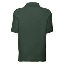 Fruit of the Loom Childrens/Kids Unisex 65/35 Pique Polo Shirt (Pack Of 2) (Bottle Green)