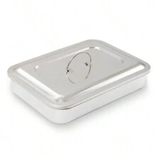 Tray With Steel Lid To Protect Medical Accessories Grey - Grey - View 1