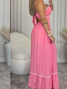 Sianinha Midi Dress (0056) - Baby Pink - View 2