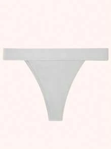 1 Pack Seamless High-Cut Thong Panties - Ultra-Soft, Two-Way Stretch Fabric For All-Day Comfort, Friction-Free Fit, And Invisible Under Any Outfit