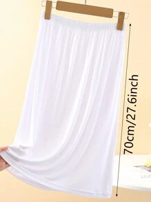 3 pièces/1 pièce, intérieur pour femmes, antistatique et anti-reflet, couleur unie, plusieurs tailles, bord plat, style dentelle, doublure, mi-corps, jupon, jupe taille, ceinture taille été, école automne, automne, Halloween