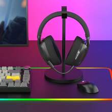 HOOPOND X ATTACK SHARK L80 Lightweight 180g Gaming Headset Over-Ear,Wired/BT/2.4G Wireless,5.1 Channel Stereo Surround Sound,Pluggable Microphone,Long Battery Life For PC/Laptop/P S 5/Phone - 黑色 - 查看 9