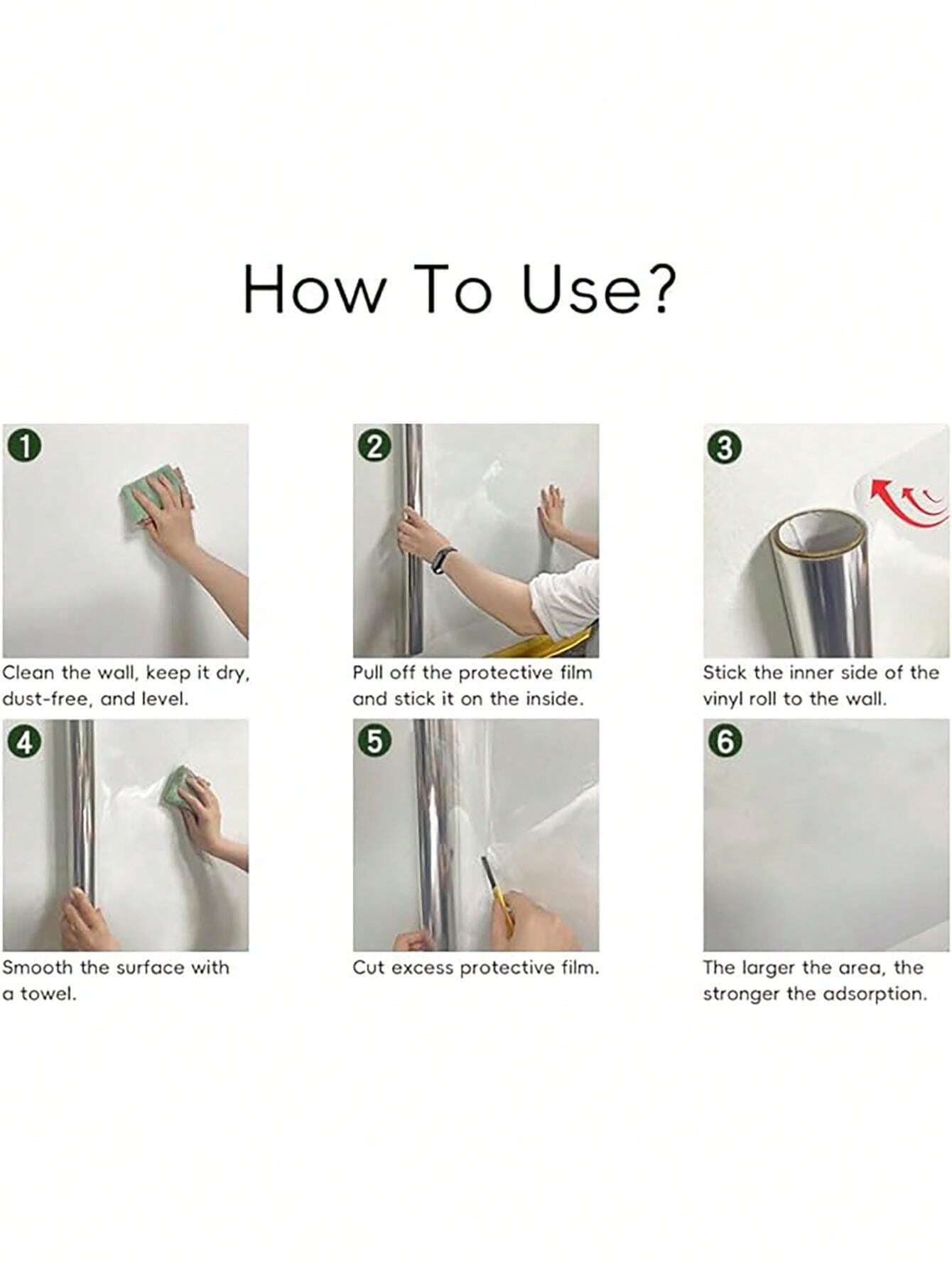 Clear Wall Protective Film, Static Cling Removable Wall Protector