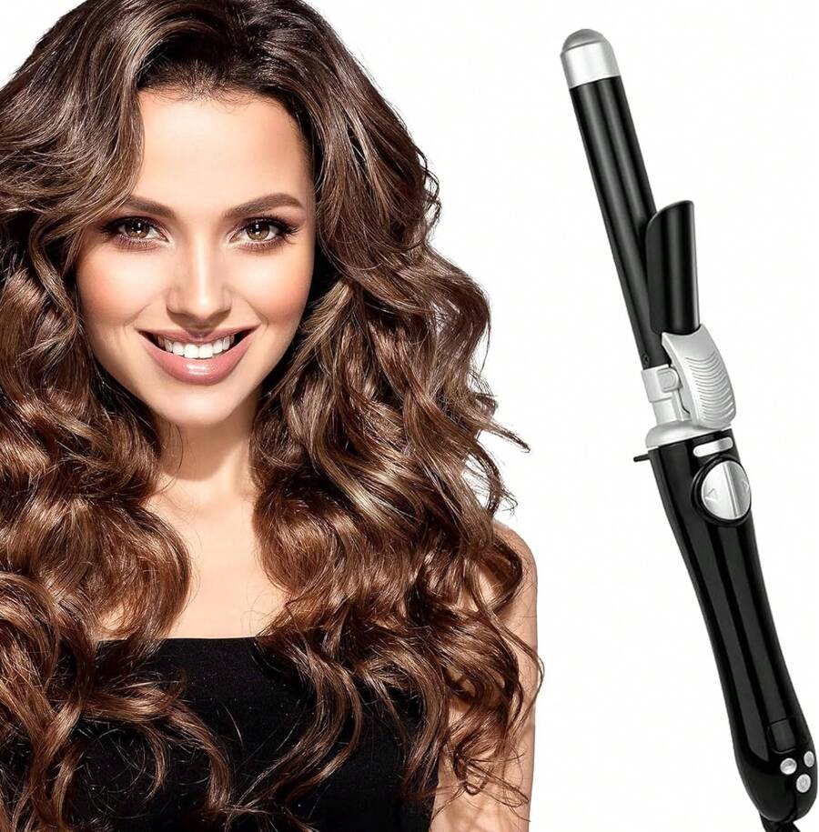 Curling Iron With Long Wand, Rotating Automatic Curling Iron, 13Speed