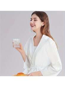 1 Stück zeitgenössischer Bademantel, tragbares saugfähiges Nachthemd, weiches PVC-freies Handtuch, 24x24 Zoll, geeignet für Hotels, Reisen, Weihnachten, Weltraum-Thema, nur chemisch reinigen, Sommerhochzeit Badezimmer Dekoration Rückkehr zur Schule