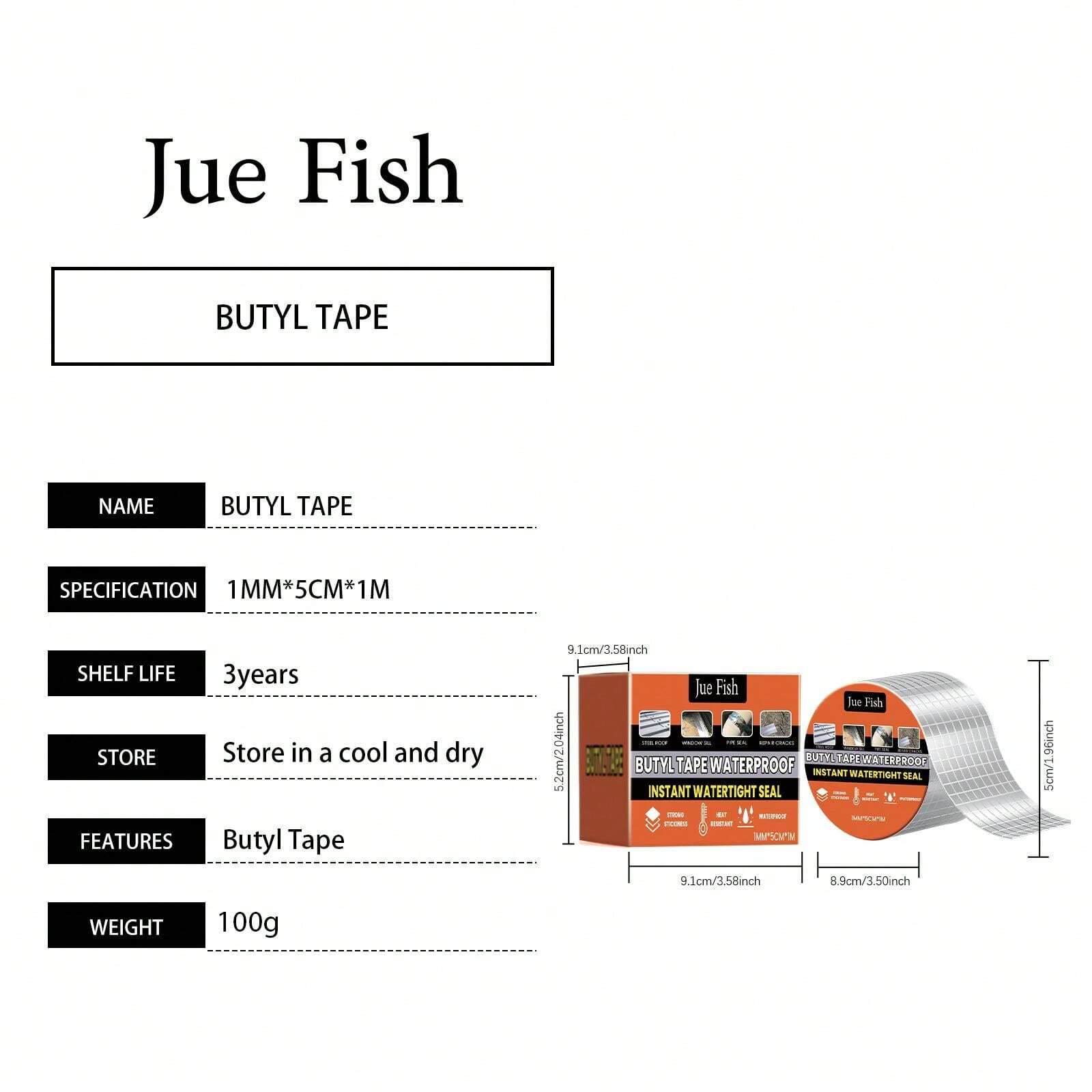 Waterproof Butyl Tape For Roof Leak Repair And Sealing, MoistureProof