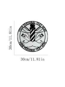 115/5000 A Custom Wrought Iron Barber Pole Shop Metal Logo Gift. Custom Hairdresser's Name Monogram For Gift, Store Opening, Birthday, Anniversary, Retirement, Housewarming, Or Mother's Day, Father's Day Personalized Vintage Hairdresser Chair Metal Logo. Design Your Personalized Barbershop Tool Metal Logo Today And Add A Unique Name, Text Or Date. Valentine's Day, Valentine's Day Decor Gifts Graduation Home Decor Back To School Room Decor School Supplies - Black - View 14