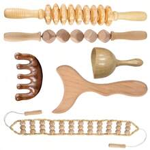 Wood Therapy Massage Tools Wooden Massager Body Sculpting Tools Maderoterapia Kit Wood Therapy Tools For Muscle Pain Relief Body Shaping