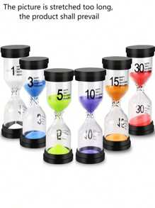 1 /6 Color Hourglass Hourglass Timer 1 Minute /3 Minutes /5 Minutes /10 Minutes /15 Minutes /30 Minutes Game Classroom Home Office Sandclock Timer (Color Random).The Picture Is Stretched Too Long, The Product Shall Prevail,There Is A Color Difference, The Specific Subject To The Receipt Of Physical Prevail