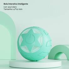 Automatic Electric Cat Toy Ball - USB Rotating And Recharging, Interesting Interactive Toys For Kitten And Dog - Màu xanh lam - Xem 2