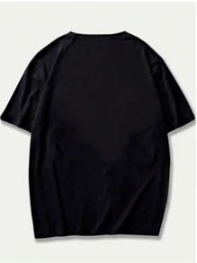 Camiseta Haikyu Karasuno Volleyball Team Blusa Unissex Camisa Masculino Algodão - Preto - Visão 2