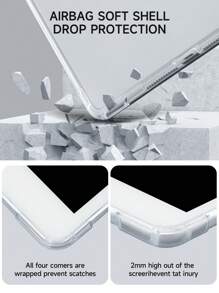 1 件秋季万圣节南瓜图案平板电脑保护壳，兼容 iPad 10.2 英寸，兼容 iPad Pro 11 2021/2020/10 代，兼容 iPad Mini 4/5/6，兼容三星 Galaxy Tab A8 10.5 英寸 2022、Matepad 10.4/Tab，带铅笔槽，防摔，平板电脑支架保护套 - 彩色 - 查看 6