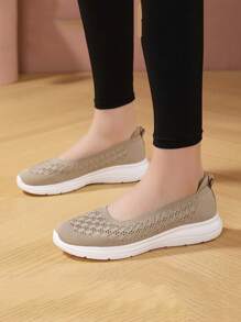 Ladies' Breathable Comfortable Middle-Aged Walking Shoes, Lightweight Non-Slip Casual Sports Sneakers