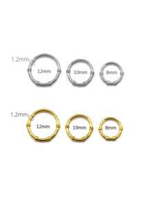 316 Stainless Steel Simple Fashion Nose Ring Earrings Men And Women Body Piercing Jewelry 1pc