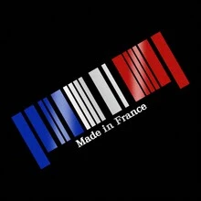 Made In France Flag Bar Code Car Reflective Stickers PVC Decal For Mini Cooper R55 R56 F54 F56 Nissan Navara NP300 Qashqai Juke Universal - 20x7cm/7.87x2.75inch - View 14