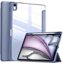 Compatible With IPad 10th Generation Case With Pencil Holder 2022, Compatible With Ipad 10 Case 10.9 Inch, Transparent Clear Back Shell, Shockproof Slim Protective Cover Compatible With Ipad 10th Gen Case - Dusty Blue - View 8