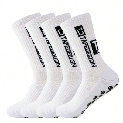 1-5 Pairs Men's Anti-Slip Socks, Men's Grip Socks, Football Anti-Slip Socks, Men's Non-Slip Socks, Anti-Slip Training Sports Socks, Sports Socks