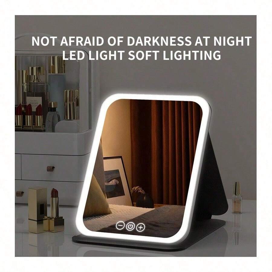 Makeup Mirror With Lights, Portable Lighted Beauty Mirror, 3 Color