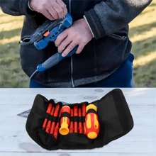 Portable 10 In 1 Insulated Electrician Screwdriver Set With Insulated Cloth Bag Multi-Function Combination Screwdriver Bit - Multicolor - View 3