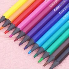 12 件套专业彩色铅笔套装黑木彩色铅笔套装绘图学习铅笔 - 鲜艳、耐用，适合艺术家、学生、素描和办公室