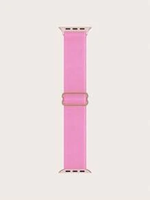 1pc Nylon Watch Band Fit For 38/40/41/42/44/45/49mm Apple Watch SE/Series 9/8/7/6/5/4/3/2/1/Ultra 2, Elastic Rope, Canvas Strap, Rainbow, Bohemian, Leopard Print, Animal Footprint Design