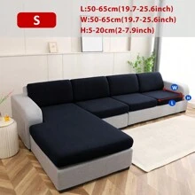 1 Pièce Housse De Coussin De Siège De Canapé, En Élastique Haut, Détachable, Lavable En Machine, Résistante Aux Éclaboussures, Convient Aux Coussins De Siège Et De Dossier De Canapé En Polyester Dans Le Salon.