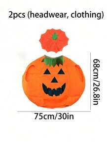 圣诞服装南瓜服装南瓜帽套装展示节日道具，圣诞服装，节日装扮道具舞会万圣节 - 彩色 - 查看 7