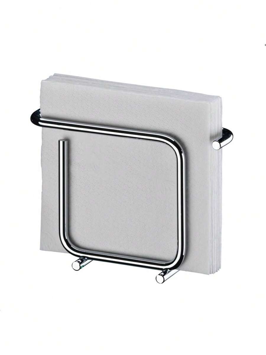 Magazine Mega Chromed Carbon Steel Napkin Holder - Bạc - Xem 1