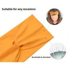 1 szt. szeroka miękka damska opaska do włosów, modne bandany w stylu boho, elastyczne opaski do jogi, akcesoria do włosów, opaski na głowę, wiązane, rozciągliwe, antypoślizgowe, duże opaski do jogi, bieganie, duży sportowy turban, opaska do włosów, jesienno-zimowa, na wakacje, elegancki szalik dla kobiet