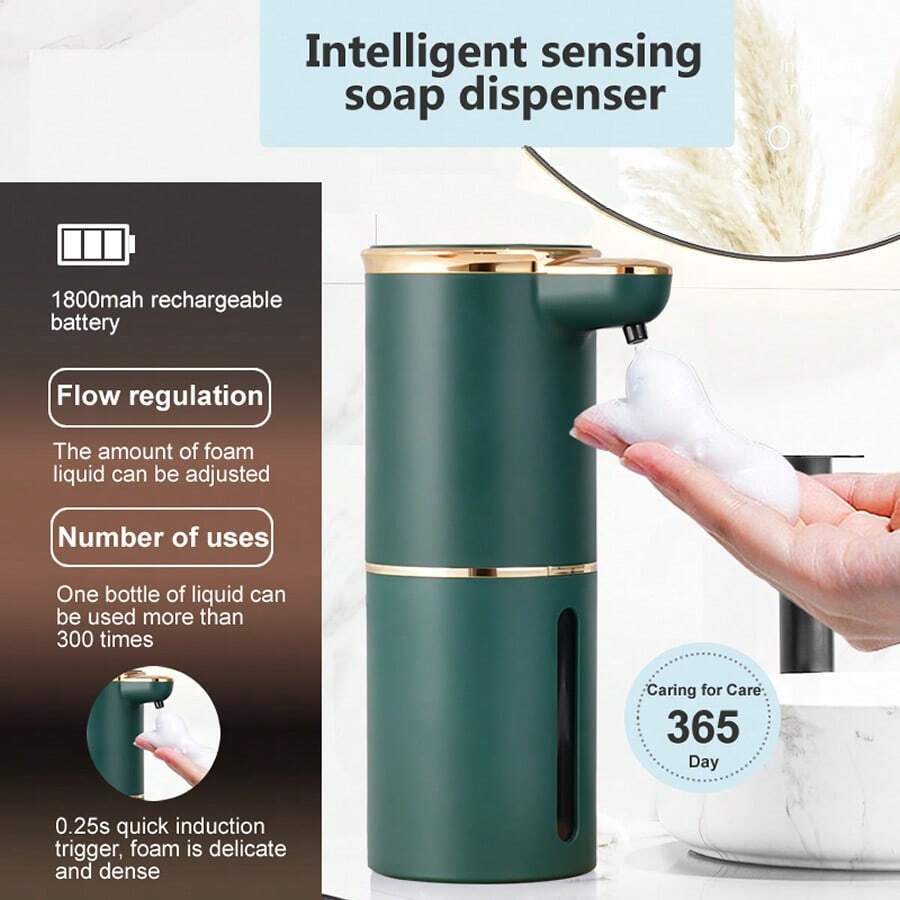 Automatic Touchless Soap Dispenser Bathroom Kitchen Rechargeable