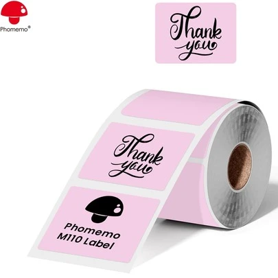  1 Cuộn Giấy Nhãn Nhiệt Phomemo, Màu Hồng, Kích thước Nhãn Vuông 1,57 Inch X 1,18 Inch (40 X 30mm), Tương thích với Máy in Nhãn Phomemo M110/M220/M120/M200/M221/M102/M108/M100/M150/M160/M250/M260/M421, Giấy in nhiệt tự dính đa năng, Lý tưởng cho Nhãn quần áo, Nhãn giá, Nhãn danh mục, Nhãn dán bao bì, Nhãn vận chuyển, Nhãn sản phẩm, Nhãn thành phần, Nhãn quà tặng, Nhãn hồ sơ, Nhãn nhà bếp, Sổ ghi nhớ, v.v.
