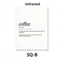 1pc, Coffee Wall Art, Autumn Decoration, Minimalist Poster Canvas Printing, For Restaurant Bedroom And Living Room Decoration Painting 20*28 Inch, Unframed