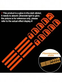 1 conjunto de adesivos luminosos para botões de janela de carro adesivos fluorescentes para carros adesivos autoadesivos de visibilidade noturna adesivos fluorescentes para interruptores de portas e janelas de carro adequados para a maioria dos modelos de carros - Multicolorido - Ver 3