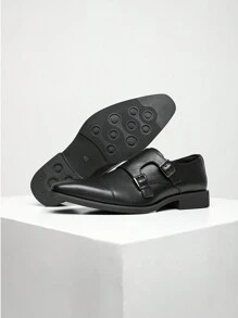 Men's Shoes Leather Shoes Business Shoes Men's Casual Shoes Evening Shoes Formal - 黑色 - 查看 4