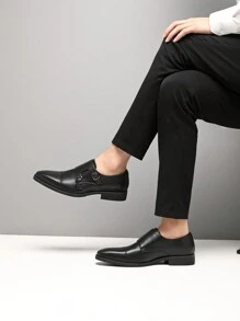 Men's Shoes Leather Shoes Business Shoes Men's Casual Shoes Evening Shoes Formal - 黑色 - 查看 2