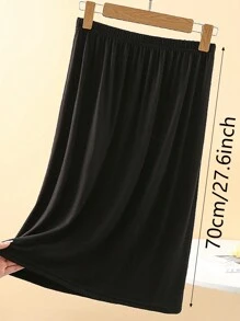 3 pièces/1 pièce, intérieur pour femmes, antistatique et anti-reflet, couleur unie, plusieurs tailles, bord plat, style dentelle, doublure, mi-corps, jupon, jupe taille, ceinture taille été, école automne, automne, Halloween