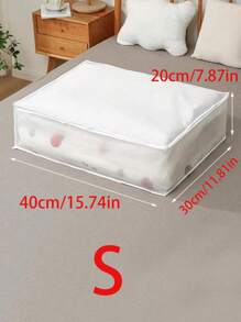 1 Piece /2 Pieces Optional Of EVA Visible Clothes And Quilt Storage Box, Drawer-Type Organization Bag, Dust-Proof And Moisture-Proof Luggage Bag, Three Specifications: S/M/L Dress Pants Shoes Jeans Boots Skirtbedroom,Organizer,Organiser,Home Storage,White T Shirt Women,Black Pants Women,Ladies Winter Clothes,Dress,Winter Clothes For Ladies,Elegant Woman Dresses,White Shirt For Ladies,Long Sleeve,White Jumpsuit For Women,Spring Dresses For Women,Spring Outfits For Women,Spring,Spring Clothes,Minimalist,Summer Tops - White - View 5