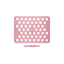 Placa Porcionadora C/ Empurrador 2 em 1 Brigadeiros 15 GRAMAS Bluestar Festas Docinhos Doce Confeitaria - Rosê - Visão 3