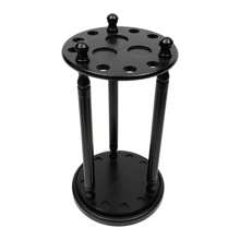 HaroldDol 9 Pool Stick Holder 360 Revolving Billiard Stick Cue Rack, Wood Billiard Cue Rack Black Color The Best Gift/Present For Family&Friends Happy Christmas - Black - View 11