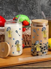 1pc Themed Cup, Can Shaped Cup, Christmas Gift, For Family And Friends, Reusable Iced Coffee Cup, Tea, Juice, Milk, Birthday Gift, Beverage - F - View 9