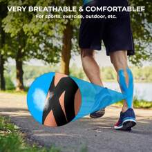 Face And Body Kinesio Tape | Kinesiology Tape For Hyper Sensitive Skin | Gentle Adhesion | 100% Hypoallergenic Water Resistant K Tape | For Thin Skin, Elderly | Gentle To Remove Gym Accessories Gym Bandages Sports Tape - Multicolor - View 3