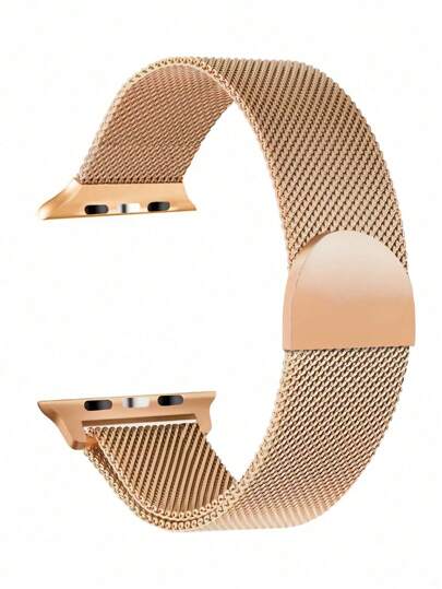 1 st klockarmband unisex klassiskt metallmagnetiskt milanesiskt nätarmband sportigt och trendigt klockarmband kompatibelt med -band serie 11, serie 10, serie 9, 45 mm, 49 mm, 38 mm, 40 mm, 41 mm, 42 mm, 44 mm, 46 mm, kompatibelt med -serien Ultra/Se/11/10/9/8/7/6/5/4/3/2/1 Ultra 3/2/1