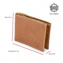 Use Young Small Basic Leather Wallet With Card Holder And Notes - Lạc đà - Xem 4