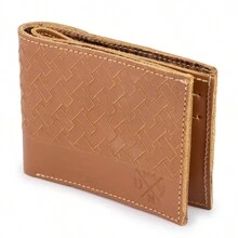 Use Young Small Basic Leather Wallet With Card Holder And Notes - Lạc đà - Xem 1