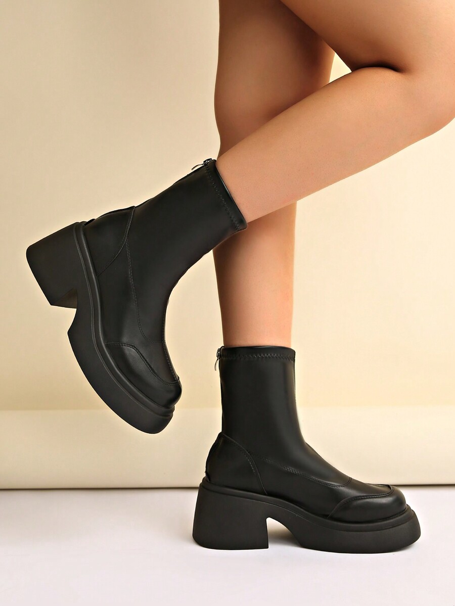 ThickSoled Boots For Women, Super Popular Suede Platform Short Boots